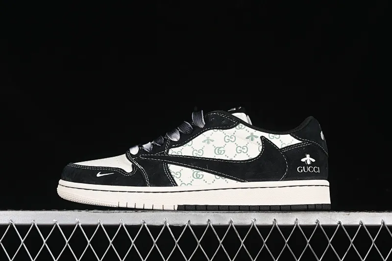 All categories Air Jordan Jordan series basketball shoes Air Jordan 1 Low High-end customized low-top sneakers Travis Scott x Fragment Design x Air Jordan 1 Low OG SP AJ1 Joe 1 Gucci joint-Black Dragonfly low-top cultural casual sneakers SJ2068-139